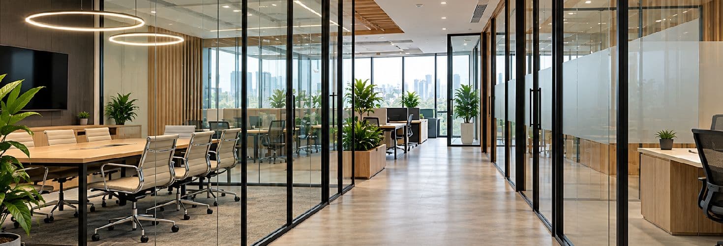 Glass Partitions for Office: Types, Benefits, Costs and Design Ideas